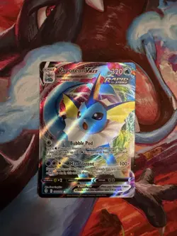Vaporeon VMAX 030/203 Pokemon Evolving Skies Sword & Shield Ultra Rare NM - Image 1