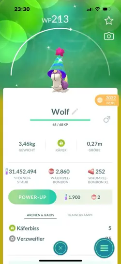 Pokemon Go Shiny Waumpel Party / Wurmple Party Beschreibung lesen - Image 1