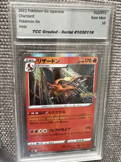 CGC 10 Pristine Radiant Charizard 010/071 Japanese Holo Pokemon GO 2022 - Image 1