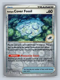 Antique Cover Fossil Reverse Holo SV07: Stellar Crown #129/142 Pokemon TCG NM - Image 1