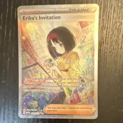 Pokemon Erika's Invitation 203/165 Scarlet & Violet 151 Full Art Holo Rare - Image 1