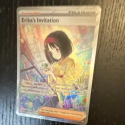 Pokemon Erika's Invitation 203/165 Scarlet & Violet 151 Full Art Holo Rare - Image 4