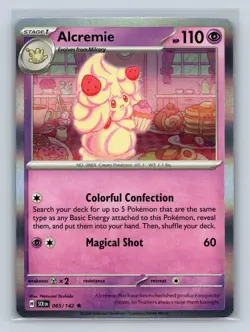 Alcremie #065/142 SV07: Stellar Crown Holo Rare Pokemon TCG NM - Image 1
