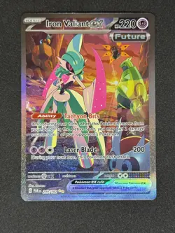 Iron Valiant ex 249/182 Special Illustration Rare Paradox Rift Pokemon NM - Image 1