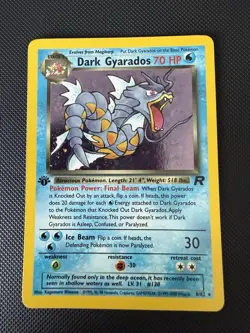 🌊 Pokemon TCG Dark Gyarados 8/82 - 1st Edition Holo Team Rocket - WOTC - NM 🌊 - Image 1