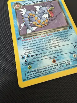 🌊 Pokemon TCG Dark Gyarados 8/82 - 1st Edition Holo Team Rocket - WOTC - NM 🌊 - Image 2
