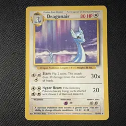 Pokemon Dragonair 18/102 Base Set Rare Stage 1 Dragon 80HP 30x 20 - Image 1