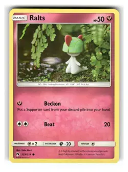 Ralts 139/214 Common Lost Thunder Pokemon Lightly Played - Image 1