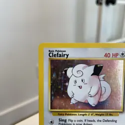 Clefairy 5/102 Holo Rare Base Set Unlimited Pokemon - Image 2