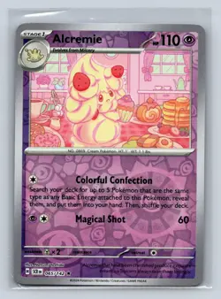 Alcremie Reverse Holo SV07: Stellar Crown #065/142 Pokemon TCG NM - Image 1