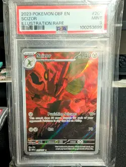 ✨2023 Scizor 205/197 Pokemon SV Obsidian Flames - PSA 9 ✨ - Image 1