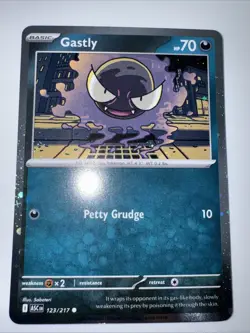 Pokemon TCG GASTLY 123/217 Ascended Heroes Cosmos Holo Promo - Image 1