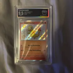 Shiny Charmander #109 Pokemon Paldean Fates Arena Club 9.5 MINT + - Image 1