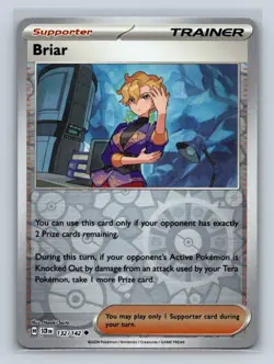 Briar Reverse Holo SV07: Stellar Crown #132/142 Pokemon TCG NM - Image 1