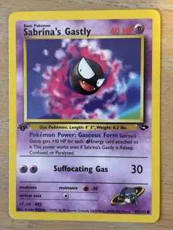 2000 Pokemon Gym Challenge - 1st Edition - Sabrina’s Gastly 97/132 - Ungraded - Image 1