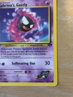 2000 Pokemon Gym Challenge - 1st Edition - Sabrina’s Gastly 97/132 - Ungraded - Image 4
