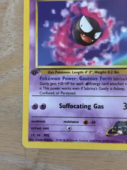 2000 Pokemon Gym Challenge - 1st Edition - Sabrina’s Gastly 97/132 - Ungraded - Image 5