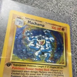 Wizards of the Coast Machamp 1st Edition Holo Rare Base Set 8/102 1999 - Image 2