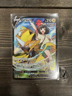 Pokemon Zeraora V TG16/TG30 Silver Tempest Rapid Strike Holo Ultra Rare 210 HP - Image 1