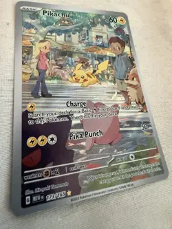 Pokemon Pikachu 173/165 Scarlet & Violet 151 Illustration Rare Full Art Holo Eng - Image 2