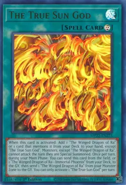 The True Sun God [MP22-EN275] Ultra Rare Near Mint 1st Edition YuGiOh - Image 1