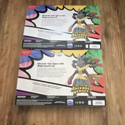 Sealed Pokemon 2 Ascended Heroes Mega Lucario Premium Poster Collection - Image 2