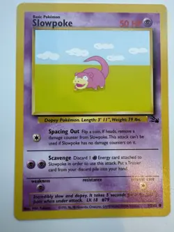 Pokemon TCG Fossil LP Slowpoke 55/62 - Image 1