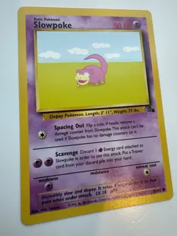 Pokemon TCG Fossil LP Slowpoke 55/62 - Image 2