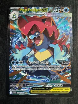 Pokemon Mega Feraligatr ex 274/217 SIR Ascended Heroes NM (Pack Fresh) - Image 1
