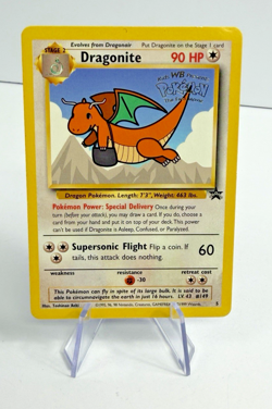 1999 Pokemon Dragonite #5 Movie Black Star Promo LP/MP - Image 2