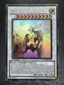 YuGiOh! Odin Father of the Aesir STOR-EN040 Ghost Rare 1st Edition Near Mint - Image 2