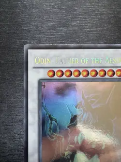 YuGiOh! Odin Father of the Aesir STOR-EN040 Ghost Rare 1st Edition Near Mint - Image 3