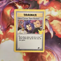 Here Comes Team Rocket! 15/82 Holo Celebrations Pokemon Card - Image 1