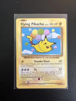 Pokemon TCG XY Evolutions: Flying Pikachu Secret Rare Card 110/108 - Image 1