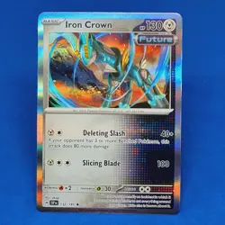 Iron Crown Holo Rare 132/191 Surging Sparks Pokemon Card 2024 Tcg Ccg - Image 1