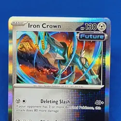 Iron Crown Holo Rare 132/191 Surging Sparks Pokemon Card 2024 Tcg Ccg - Image 3