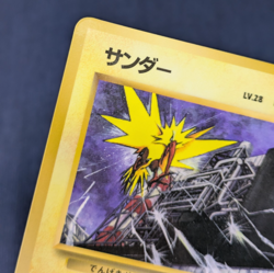 Zapdos No.145 HP90 LV28 Rare old HOLO Pokemon Card TCG Japanese EX/LP K002 - Image 5