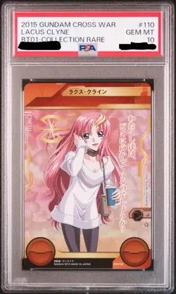 PSA10 2015 BT01-110 Lacus Clyne Crew Card Collection Rare Gundam Cross War Card - Image 1