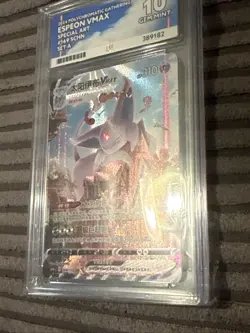 Pokemon TCG S-Chinese Sword&Shield Espeon VMAX CS4aC 169/132 HR Holo Alt Art NM - Image 2