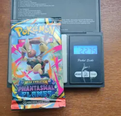 Pokemon Tcg Mega Evolution phantasmal flames Heavy 22.75g Booster Pack Sealed - Image 1
