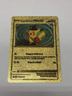 Pokemon Gold Fan Art Special Delivery Pikachu Promo Swsh074 - Image 1