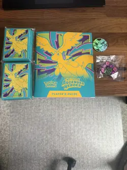 2 Pokemon Ascended Heroes 65 Count Sleeves (Sealed) 1 Dice, Players Guide & Coin - Image 1