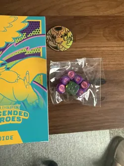 2 Pokemon Ascended Heroes 65 Count Sleeves (Sealed) 1 Dice, Players Guide & Coin - Image 2