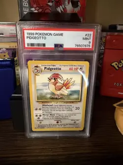 1999 Pokemon Unlimited Pidgeotto Rare #22/102 PSA 9 - Image 1