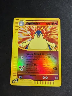 POKEMON TYPHLOSION REVERSE HOLO FOIL 64/165 EXPEDITION ENGLISH NM - Image 1