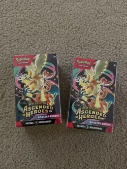 2x Pokemon Mega Evolution ASCENDED HEROES BOOSTER BUNDLE BOX IN HAND SHIPS ASAP - Image 1