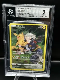 2022 Pokemon SWSH Lost Origin Pikachu #TG05/TG30 BGS 9 (Read Description) - Image 1