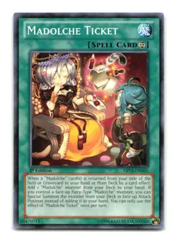 Madolche Ticket - ABYR-EN061 1st Edition - YuGiOh-LP - Image 1