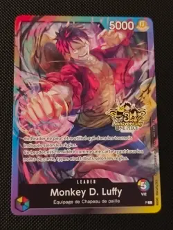 One Piece - Carte FR - Monkey D. Luffy - Promo - P L - 3rd Anniversary Stamp - Image 1