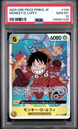 Monkey D. Luffy 109 One Piece Japanese PSA 10 - Image 1